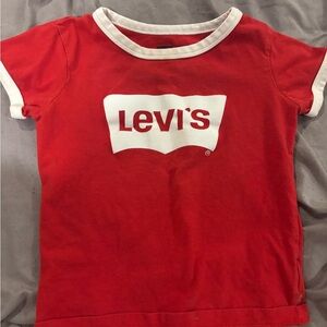 Levi's Kids Red and White Logo Tee